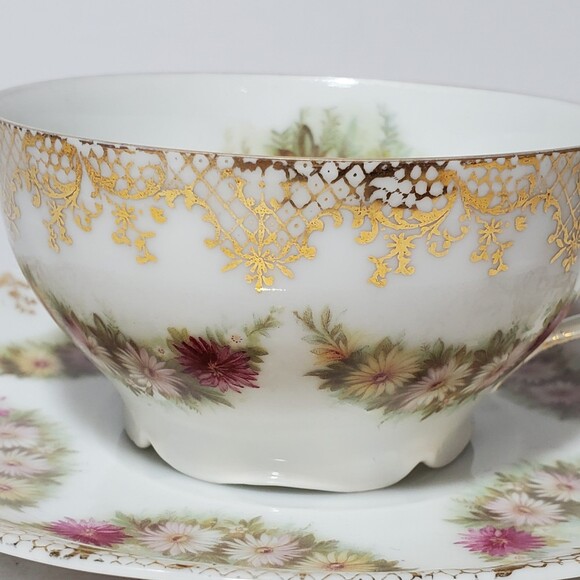 RC Iris Bavaria Teacup and Saucer Floral Vintage - Picture 3 of 10